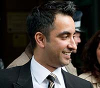 Aamer Anwar outside the High Court, Edinburgh