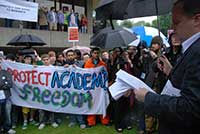 University of Nottingham - demo to Defend Academic Freedom