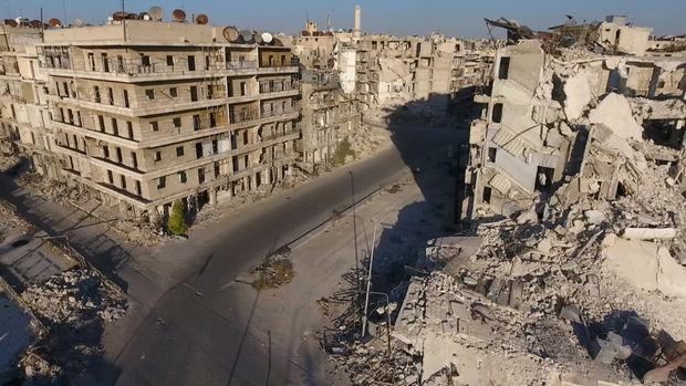 East Aleppo, 27 September 2016 (from drone footage obtained by Reuters) East Aleppo, 27 September 2016