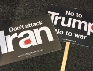 No war with Iran, Edinburgh 9 Jan 2020