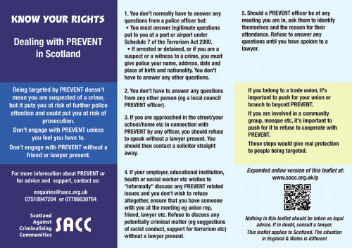 Know your rights under Prevent